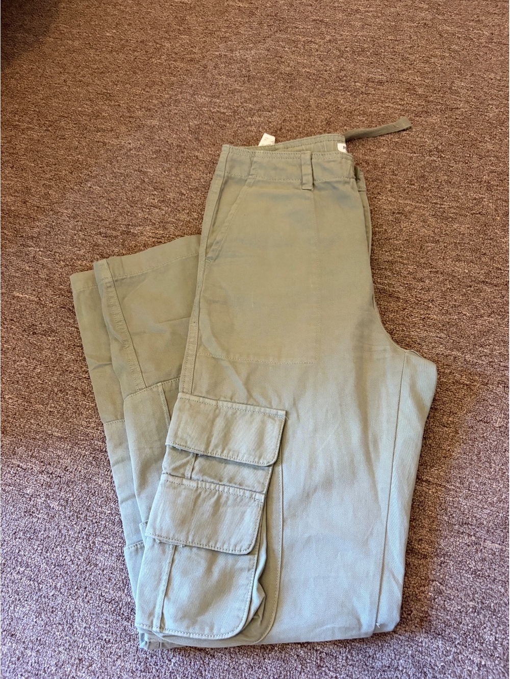PULL&BEAR Women's Cargo Pants Size 26 Waist Light Green